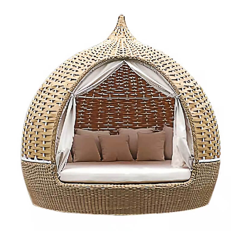 Madrid Rattan Birdhouse Sofa Natural