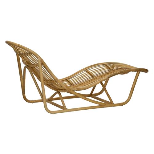 Avignon Natural Rattan Outdoor Chaise Lounge