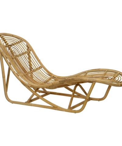 Avignon Natural Rattan Outdoor Chaise Lounge