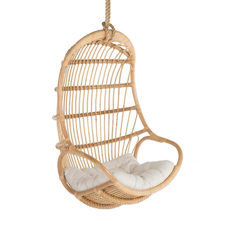 Asnieres Retro Indoor Rattan Swing Rocking Chair