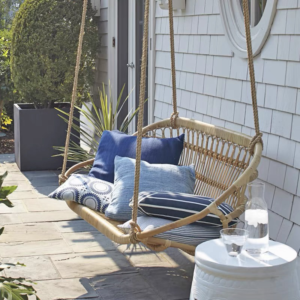 Versailles Outdoor Handmade Rattan Double Swing