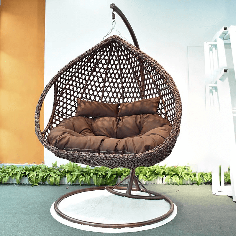 Pau Hanging Rattan Swing Bird's Nest Chair