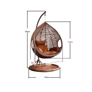 Pau Hanging Rattan Swing Bird's Nest Chair