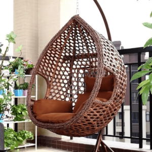 Pau Hanging Rattan Swing Bird's Nest Chair