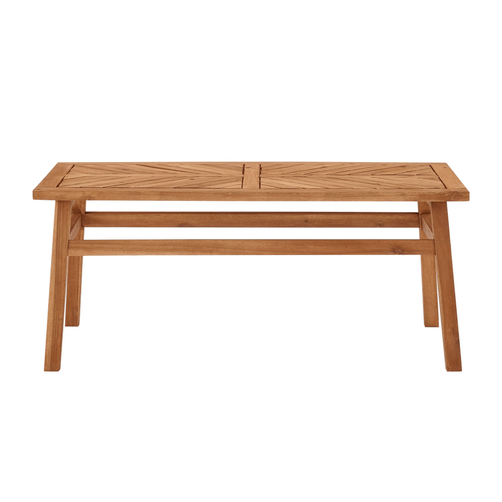 Epinay Contemporary Wood Outdoor Coffee Table