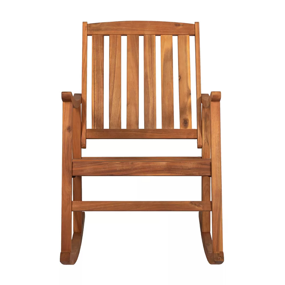 Naha Teak Wood Patio Outdoor Rocking Chair