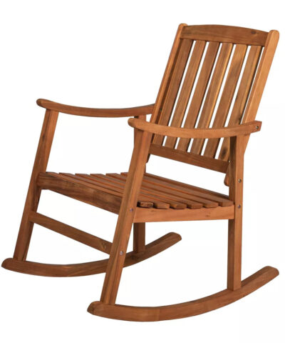 Naha Teak Wood Patio Outdoor Rocking Chair