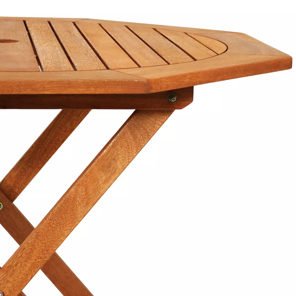 Higashiosaka Outdoor Teak Square Patio Dining Table