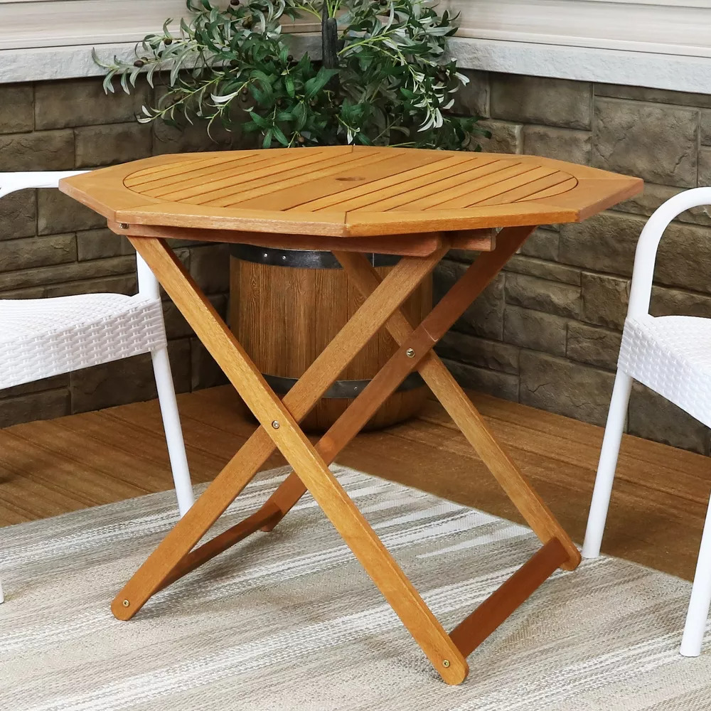 Higashiosaka Outdoor Teak Square Patio Dining Table