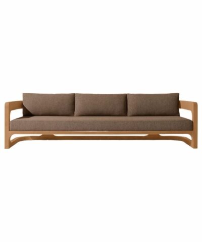 Toyota Half-circle Outdoor Teak Sofa 3 Seater