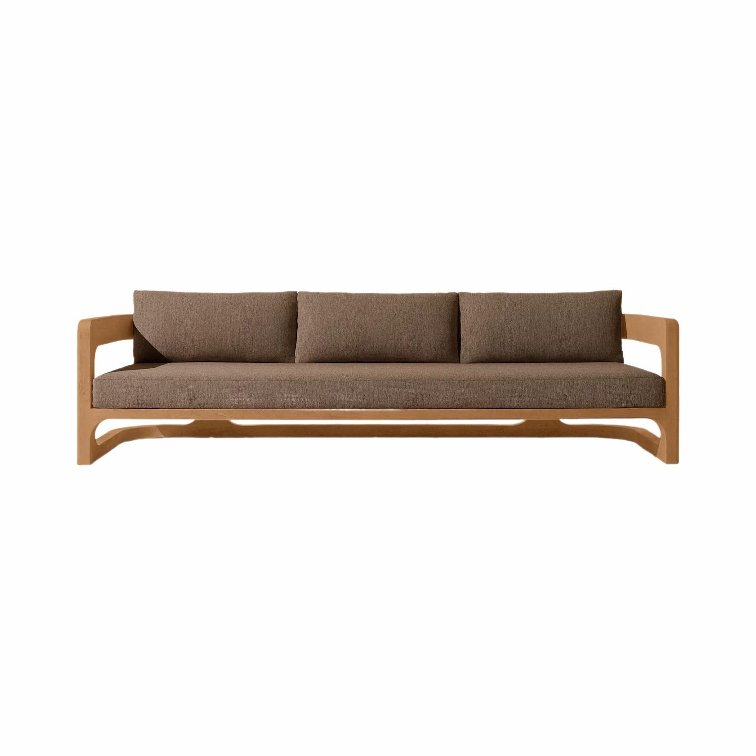 Toyota Half-circle Outdoor Teak Sofa 3 Seater