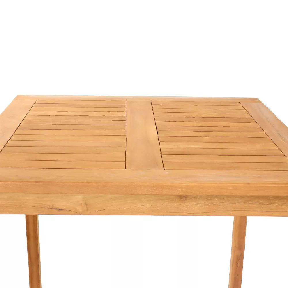 Shimonoseki Teak Wood Square Outdoor Bar Table