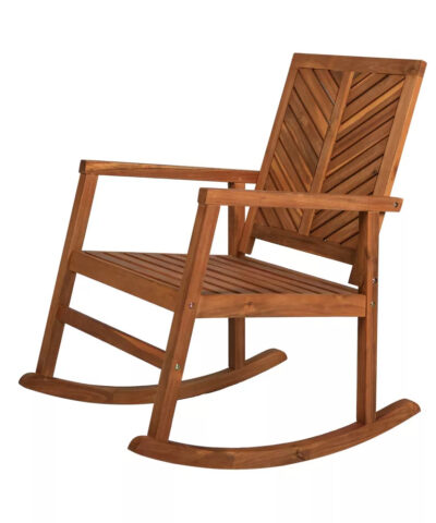 Fujisawa Teak Solid Patio Outdoor Rocking Chair