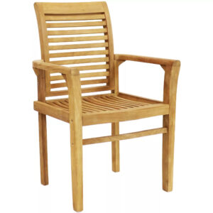 Fukui Outdoor Solid Teak Arm Chair