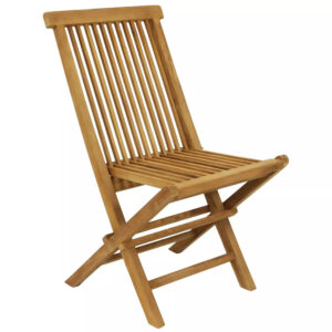 Kanazawa Outdoor Solid Teak Folding Dining Chairs