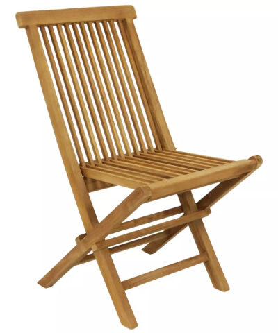 Kanazawa Outdoor Solid Teak Folding Dining Chairs