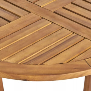 Matsumoto Teak Wood Round Coffe Table