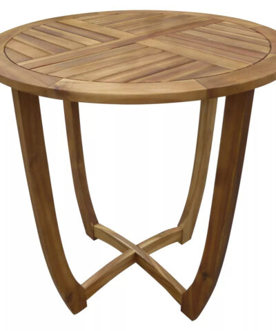 Matsumoto Teak Wood Round Coffe Table