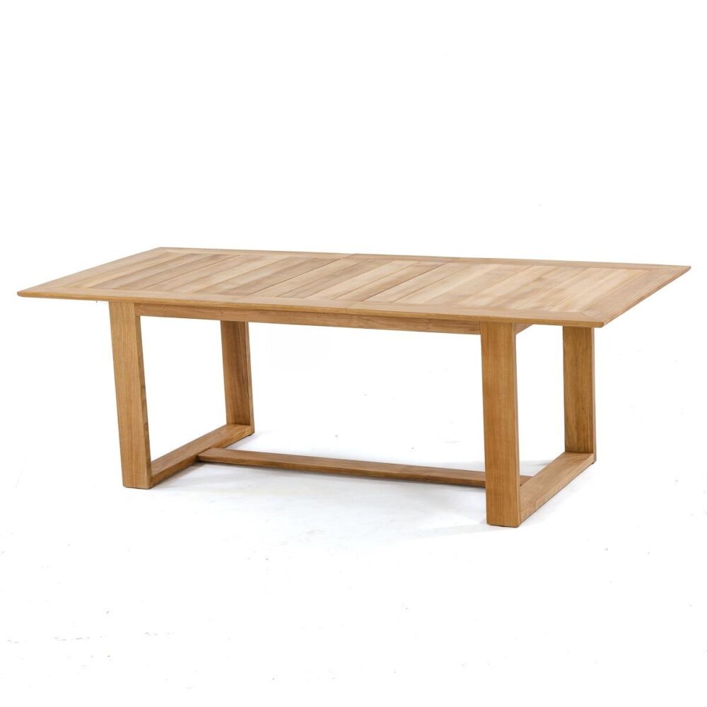 Leipzig 11 pc Teak Rectangular Dining Set Table Extendable