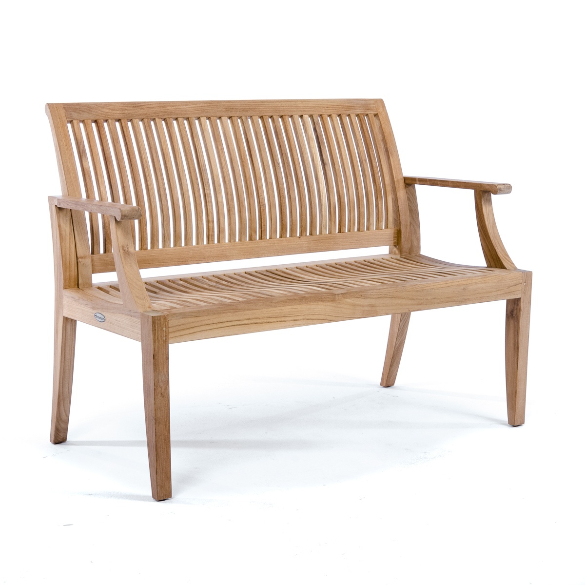 Bochum Teak Outdoor Bench Natural 2 Seater