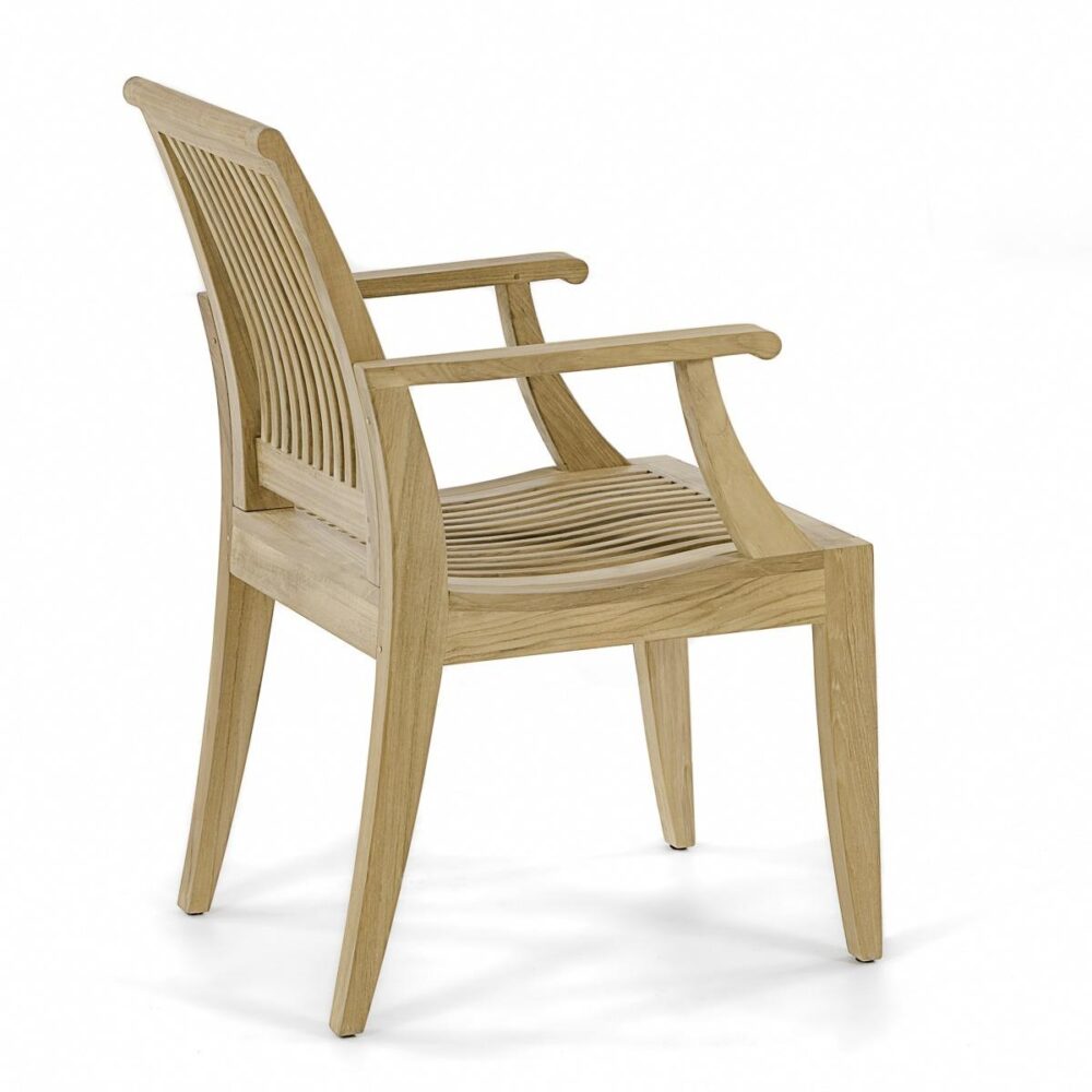 Monchengladbach Teak Outdor Dining Armchair Natural