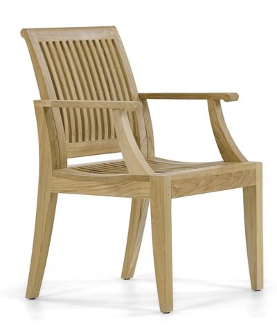 Monchengladbach Teak Outdor Dining Armchair Natural