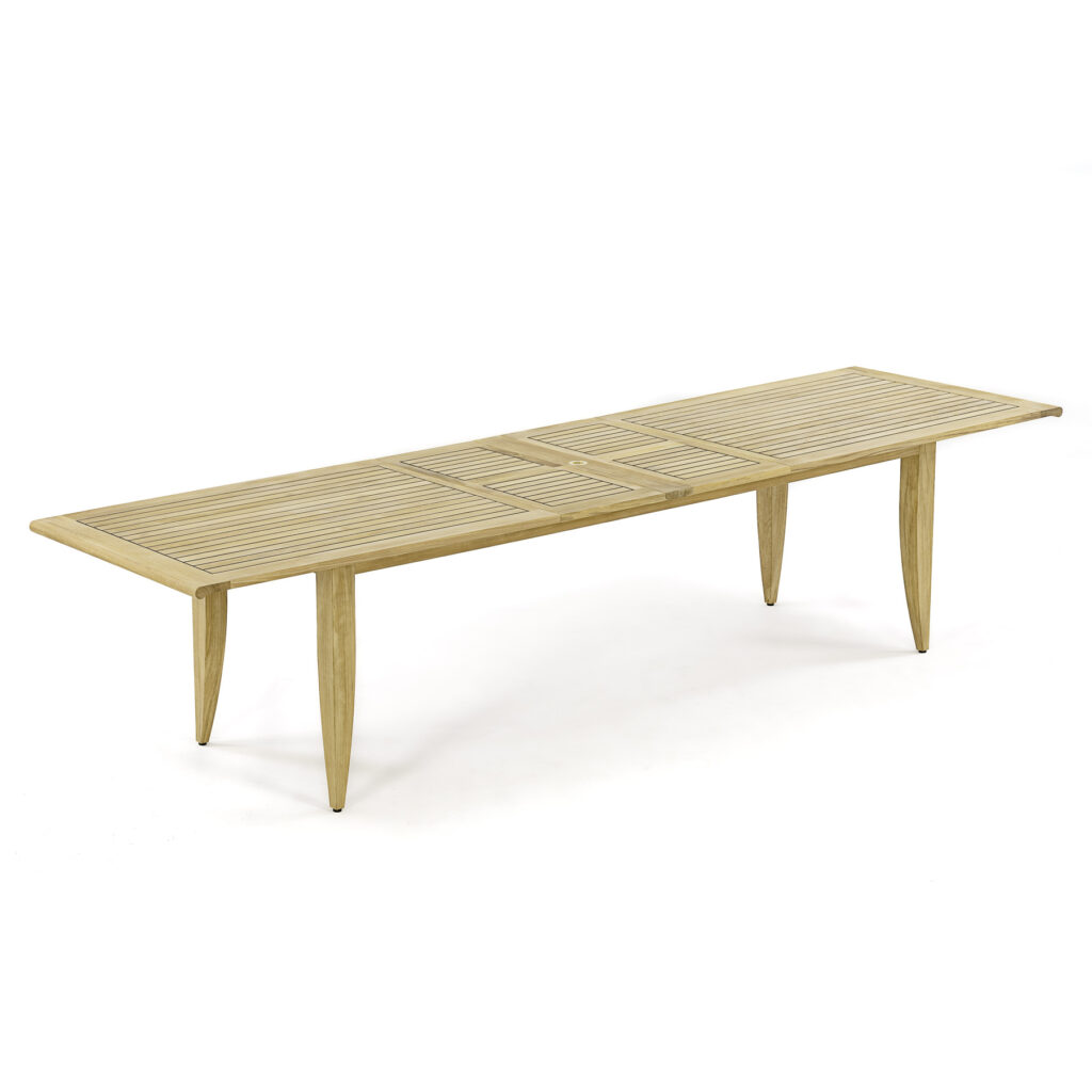 Gelsenkirchen Teak Outdor Rectangular Dining Table Extendable