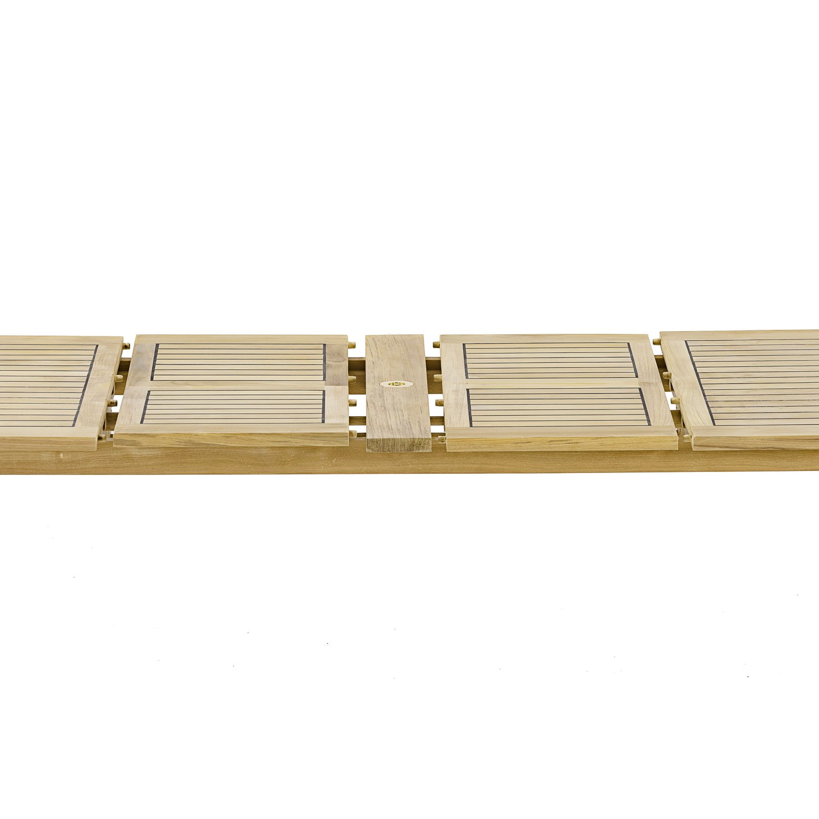 nania-kien 4 Gelsenkirchen Teak Outdor Rectangular Dining Table Extendable