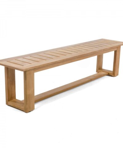 Dusseldorf Elegant Teak Outdoor Backless Bench