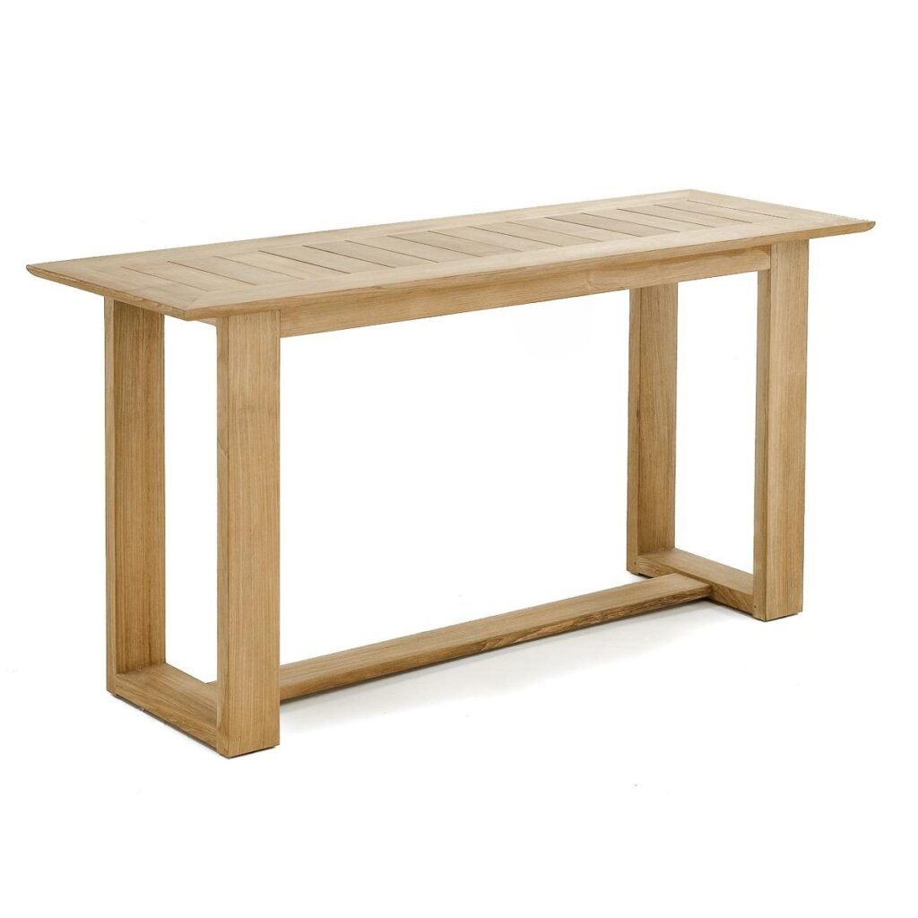 Stuttgart Modern Teak Console Side Table