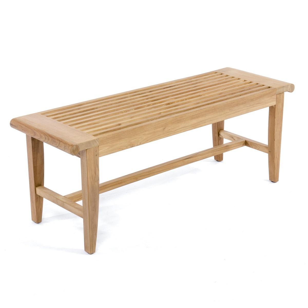 Munster Teak Outdoor Backless Bench