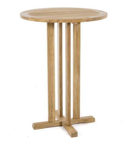 Gera Teak Round High Bar Table