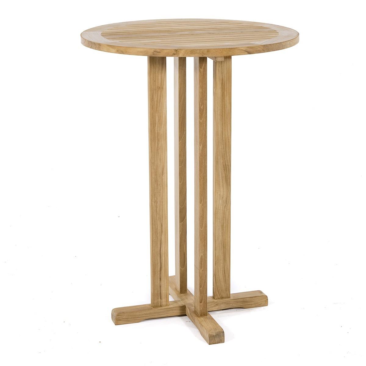 Gera Teak Round High Bar Table