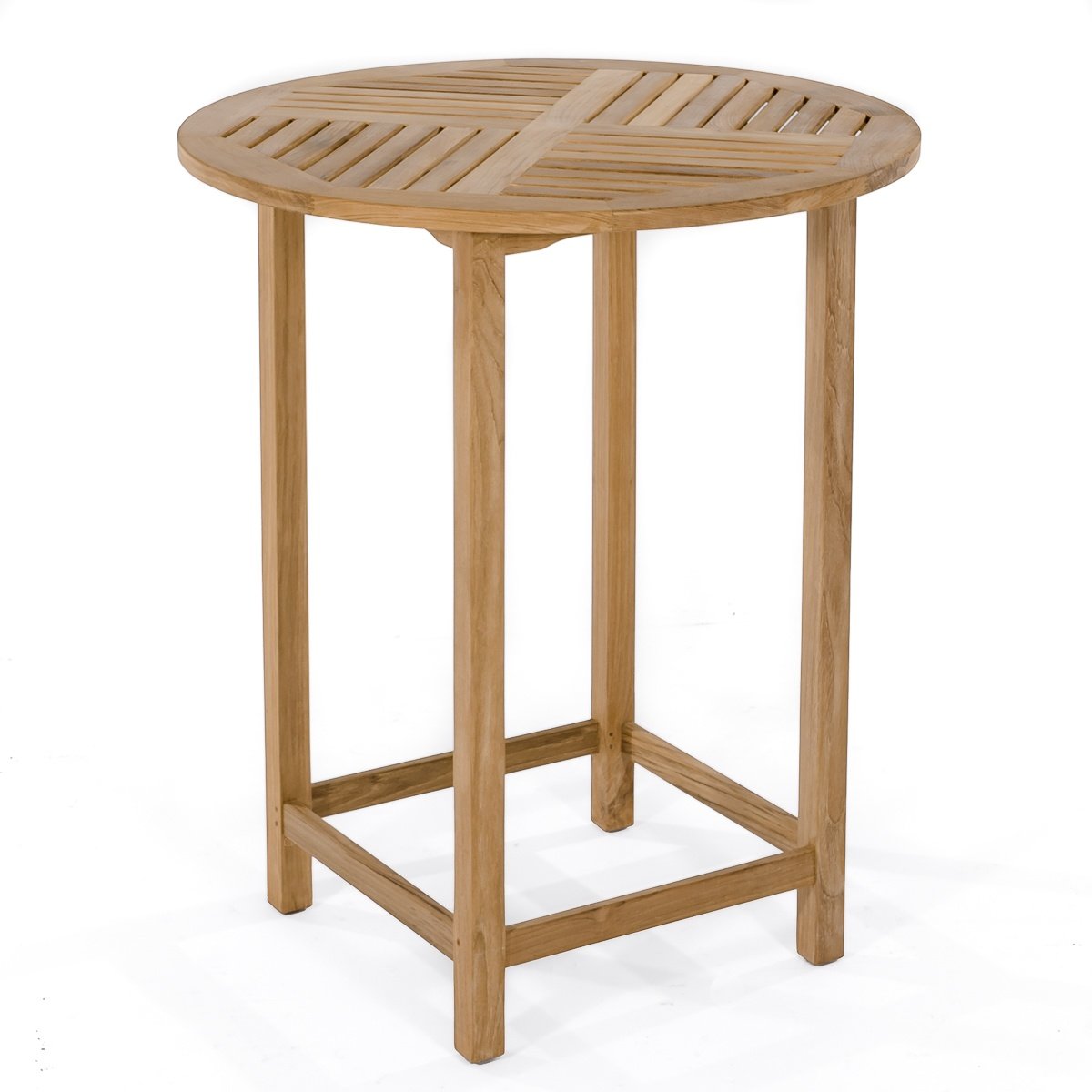 nania-kiik 2 Darmstadt 5pc Teak Round Bar Table Set Backless Pub