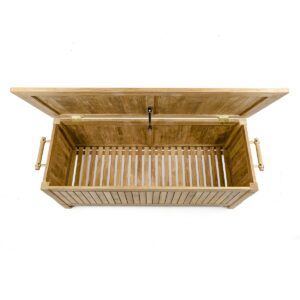 Salzgitter Teak Storage Box Indoor Outdoor Storage