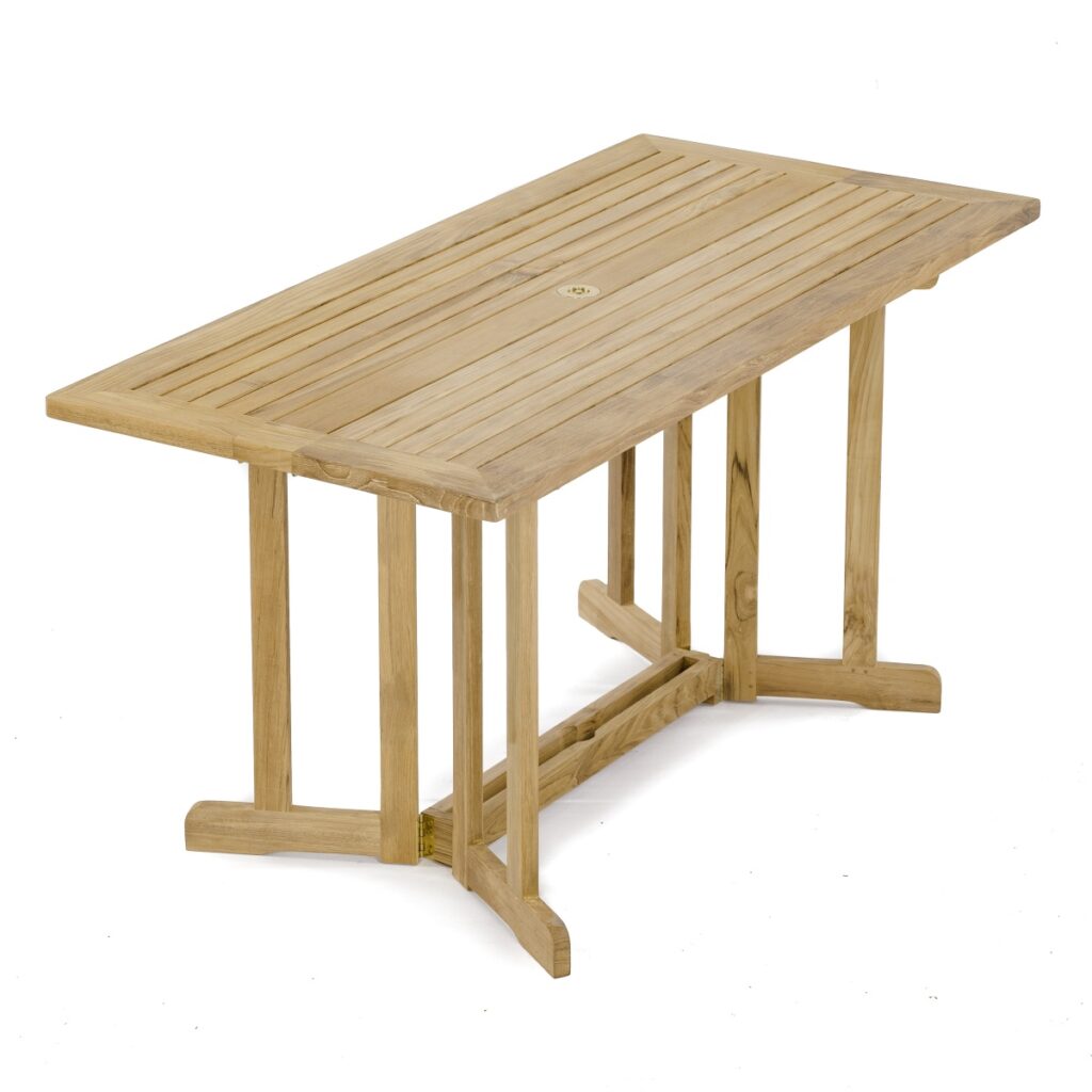 Greifswald Teak Dining Table Rectangular Foldable Table