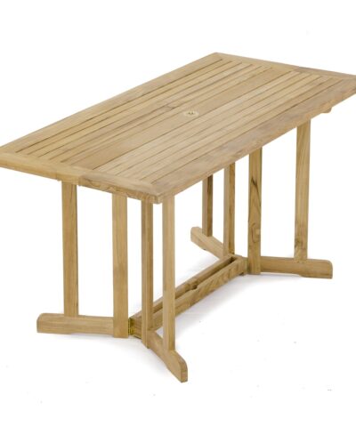 Greifswald Teak Dining Table Rectangular Foldable Table