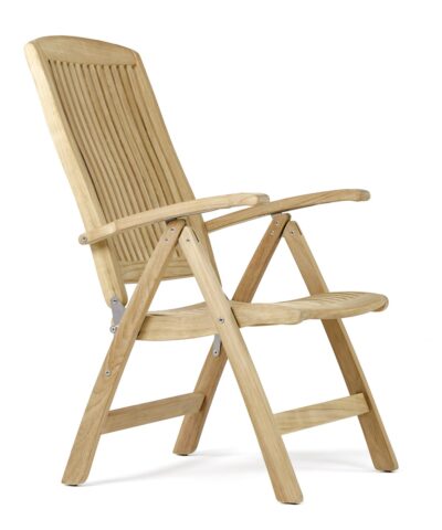 Stralsund Teak Garden Reclining Chair Natural