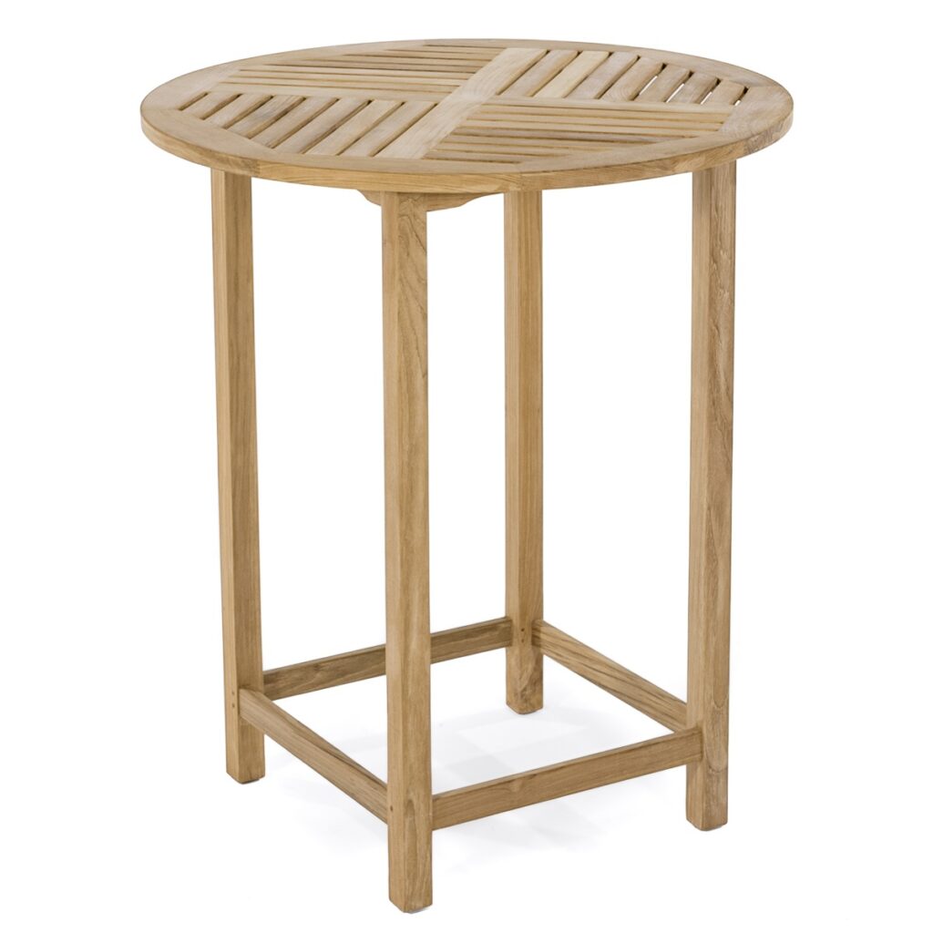 Ulm Teak Round Bar Table Natural