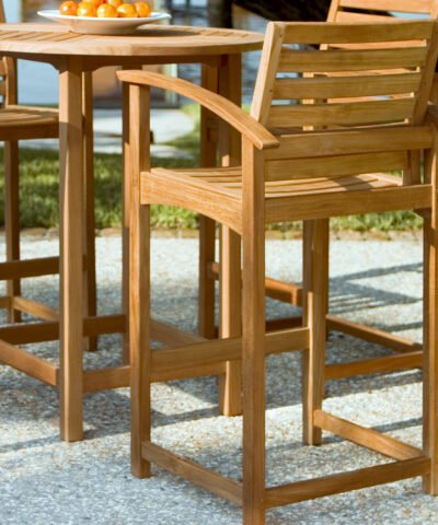 Offenbach Teak Bar Stool Seat Armchair Height
