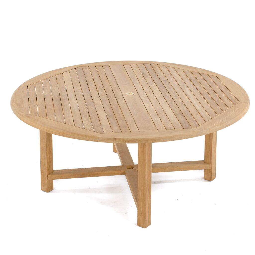 Moers Teak Round Dining Set With Circle Bench