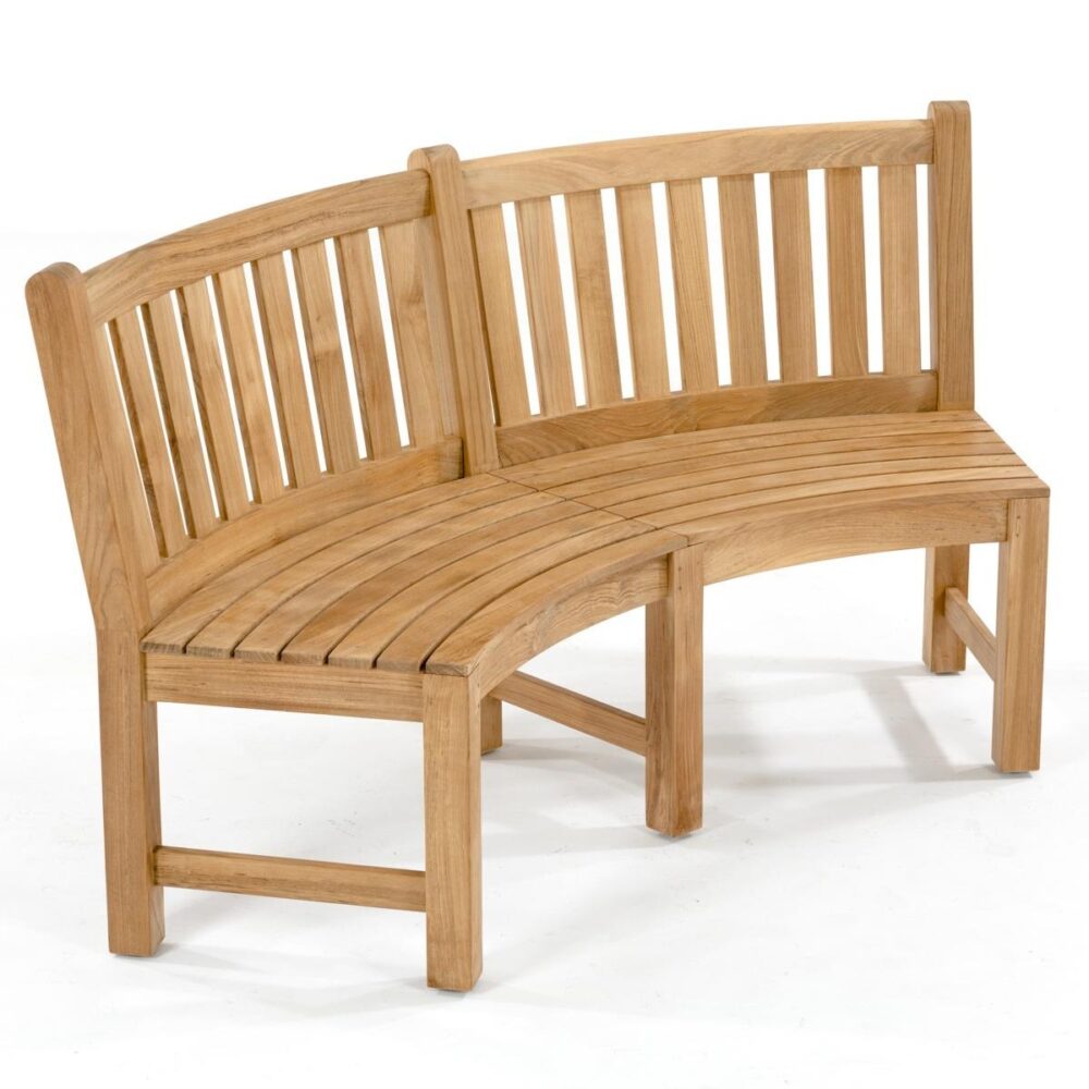 Rosenheim Teak Circle Bench Set of 4 Natural