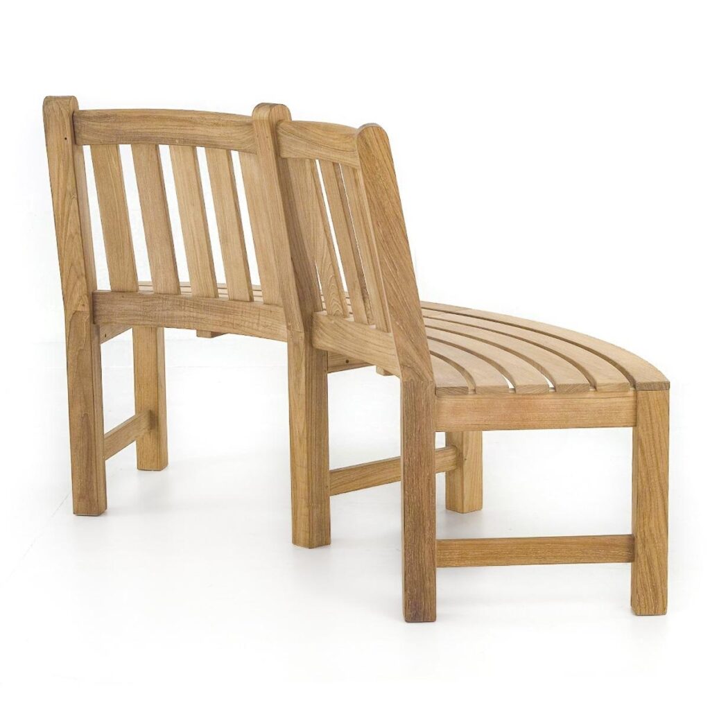 Ludenscheid Teak Outdoor Outer Circle Bench