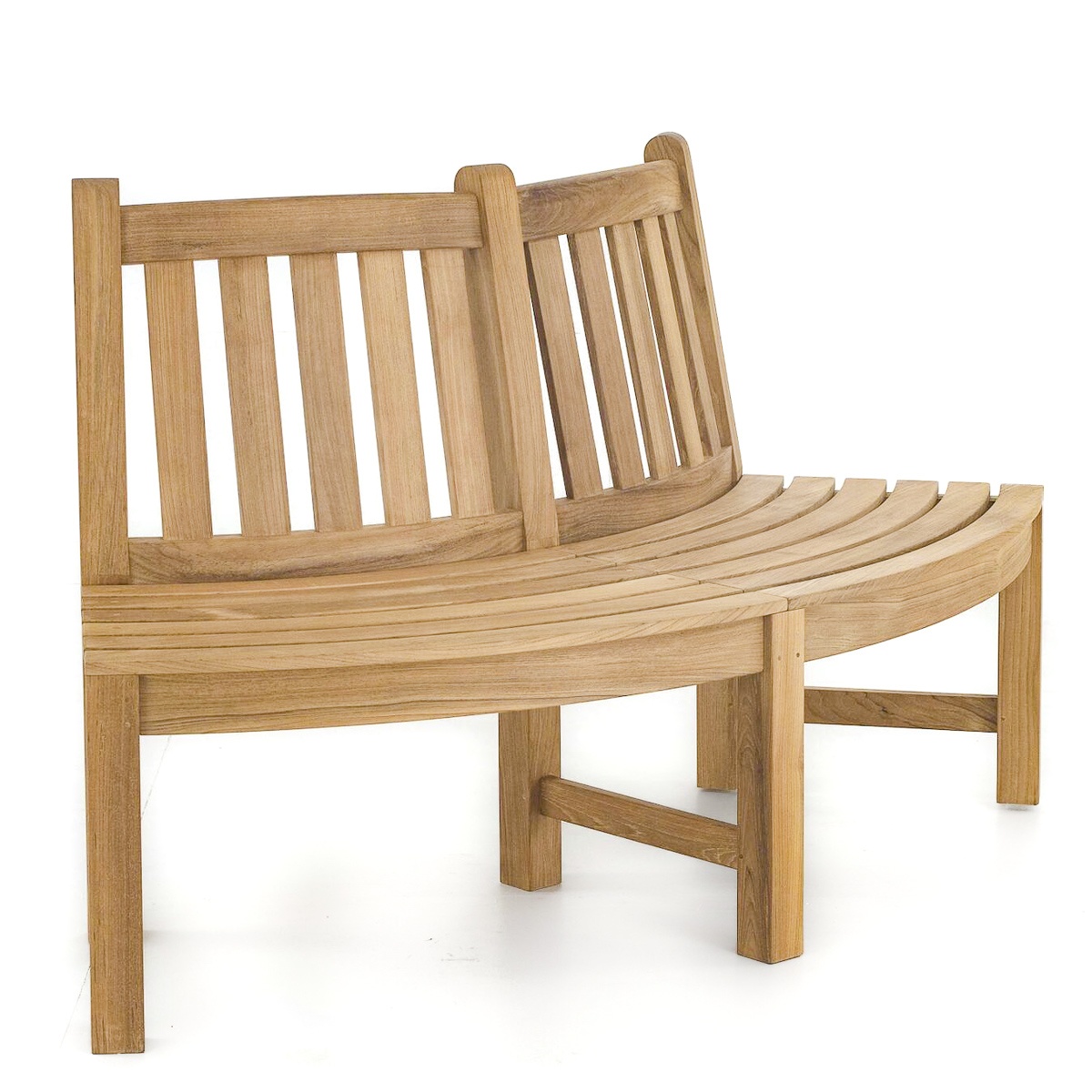 Ludenscheid Teak Outdoor Outer Circle Bench