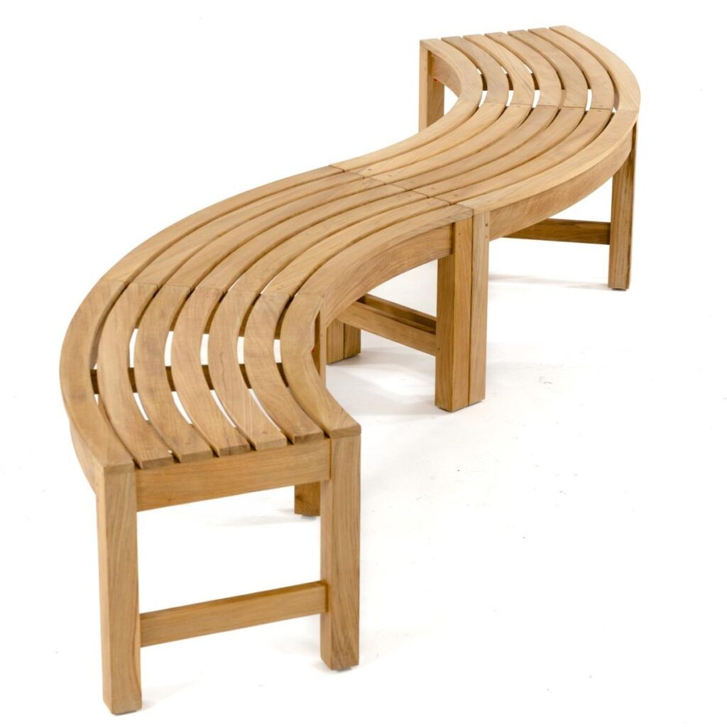 Marburg Teak Outdoor Backless Circle Bench