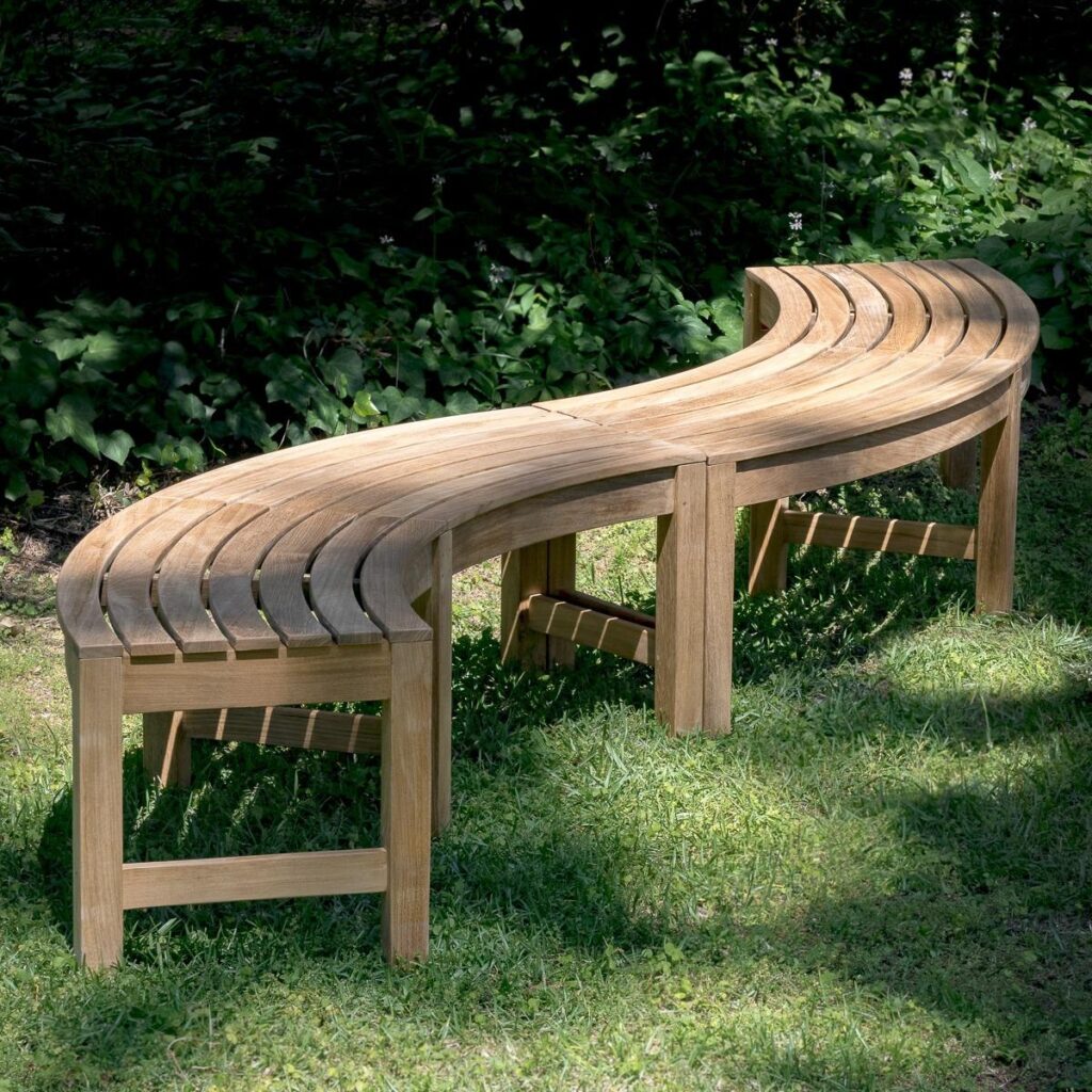 Marburg Teak Outdoor Backless Circle Bench