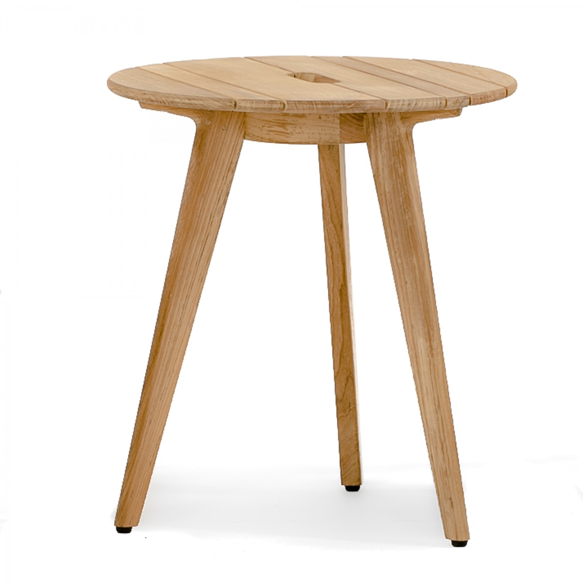 Hiroshima Teak Round Side Table Height Natural