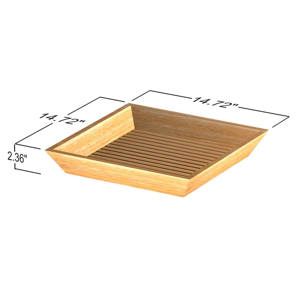 nania-kipc 2 Nagasaki Teak Shower Tray Natural