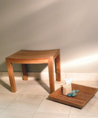 Nagasaki Teak Shower Tray Natural