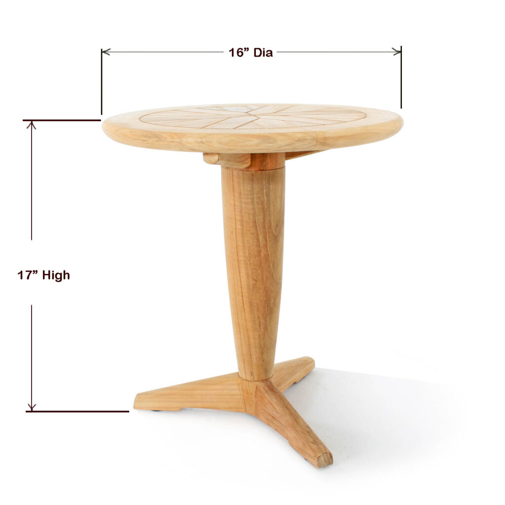 Osaka Teak Outdoor Side Table Nautral